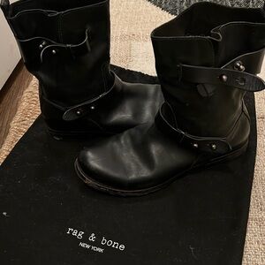 Rag & Bone Moto Boot - black size 10/40